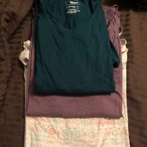 Three t-shirts